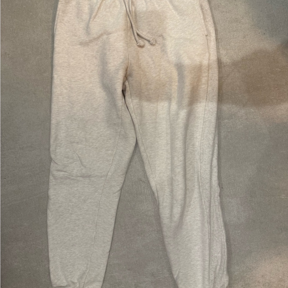 Women Cream Jogger Pants